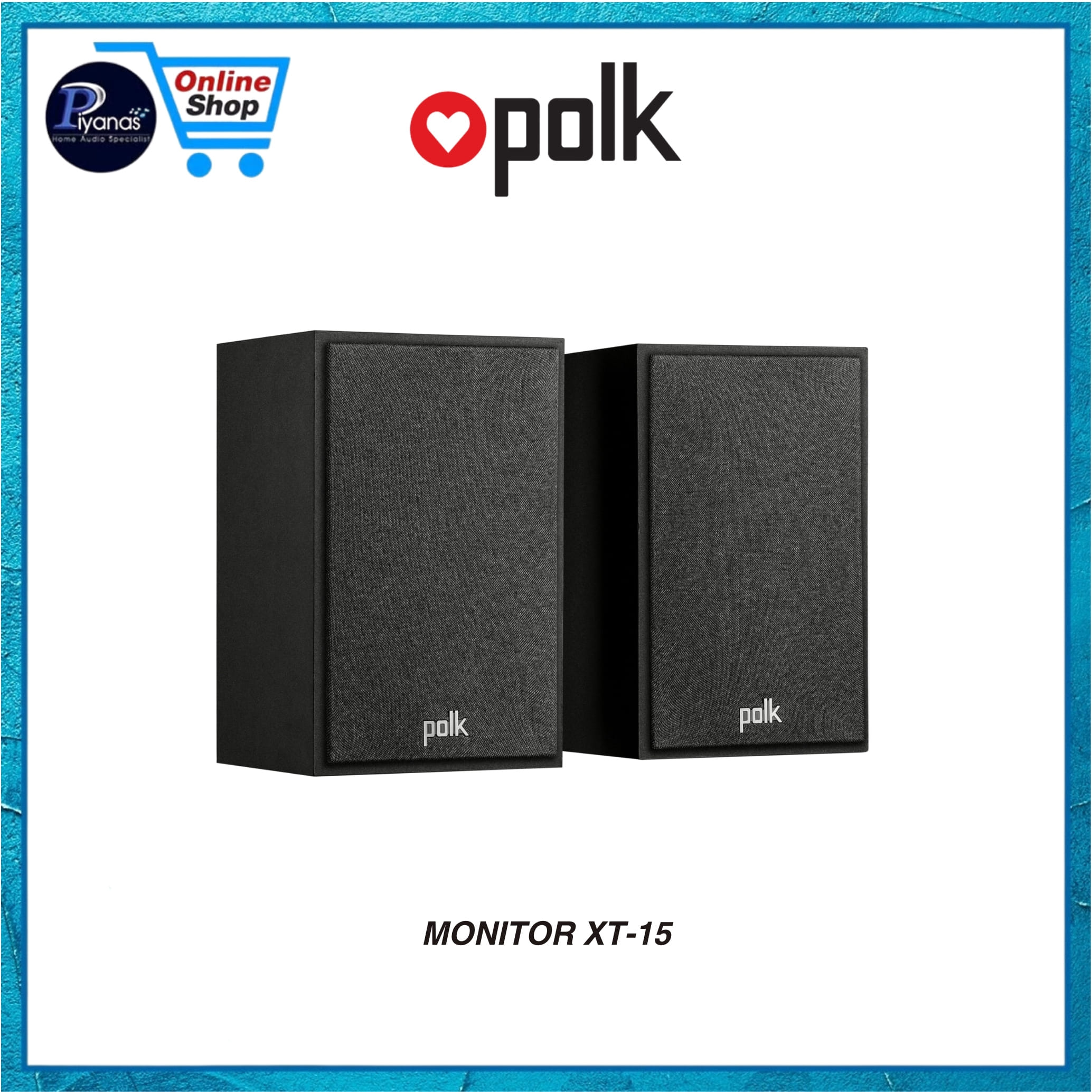 ลำโพงบุ๊คเชลฟ์ POLK AUDIO : MONITOR XT-15 (BLACK)_2